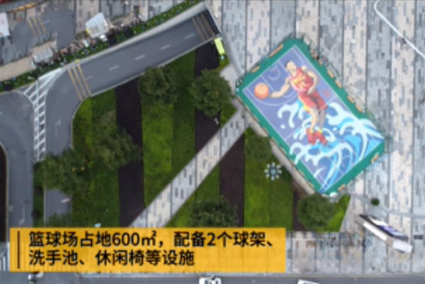 巨型&ldquo;后浪&rdquo;主题涂鸦！南海桂城又一网红篮球场来了！