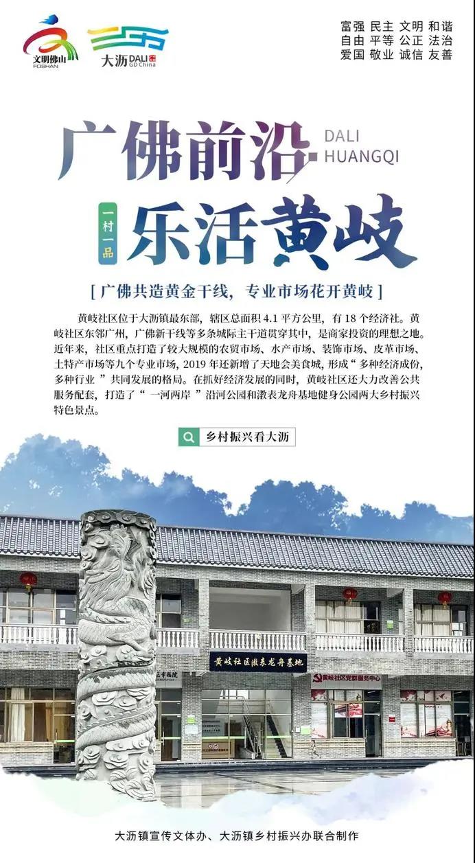 大沥&ldquo;一村一品&rdquo;及&ldquo;大沥城市社区品牌建设&rdquo;主题海报