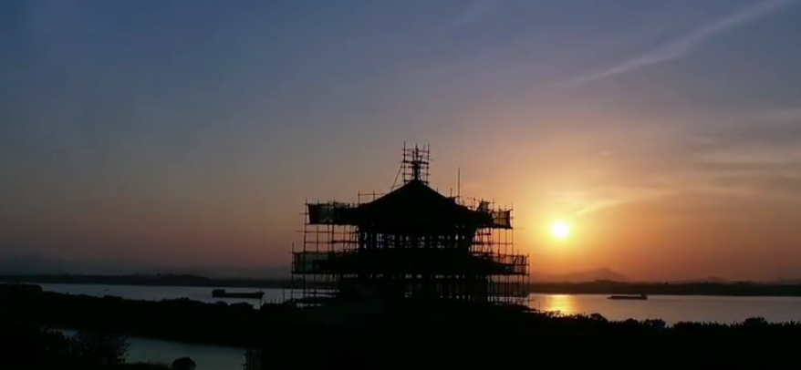 佛山三水白坭美景：雁鹅夕照