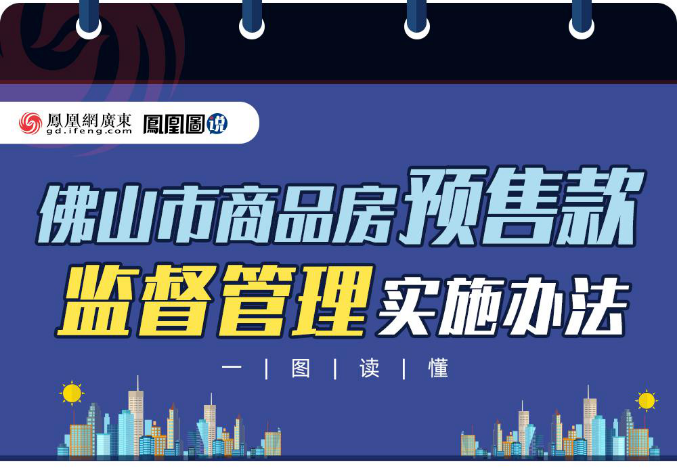 一图读懂|《佛山市商品房预售款监督管理实施办法》