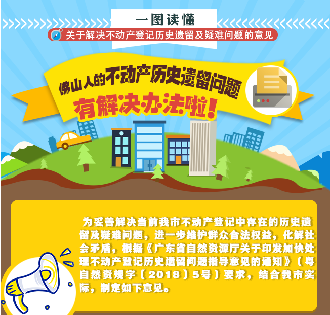 一图读懂 |关于解决不动产登记历史遗留及疑难问题的意见
