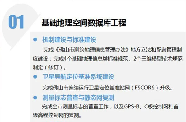 图解佛山市&ldquo;十三五&rdquo;基础测绘发展成效