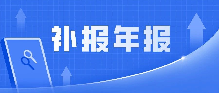 错过年报期？年报补报开始啦&hellip;&hellip;