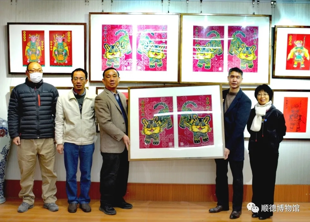 容城艺术馆向顺德区博物馆捐赠木版年画虎年新作
