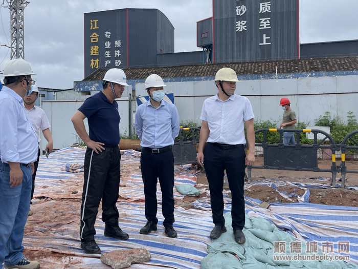 顺德全面检查在建水利工程，持续做好强降雨防范工作