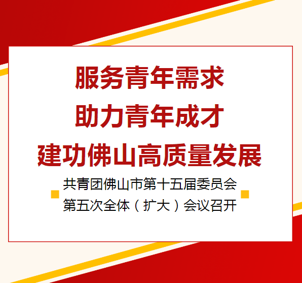 共青团佛山市第十五届委员会第五次全体（扩大）会议顺利