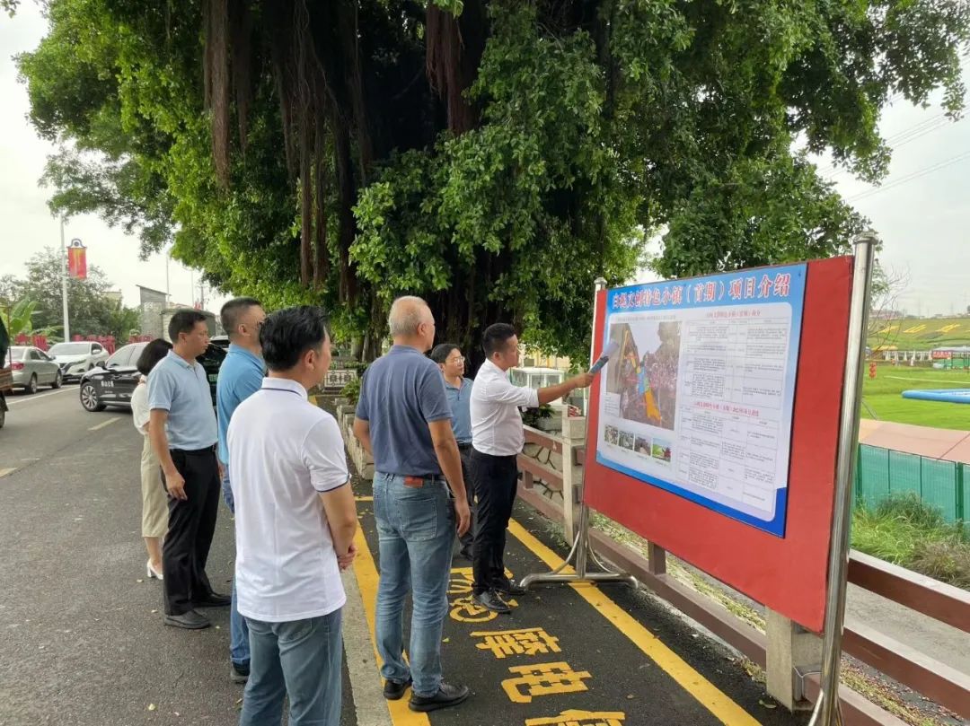 市水利局调研白坭镇申报省水经济试点项目