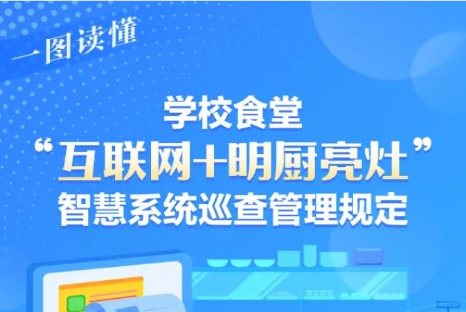 12月11日起施行！《学校食堂&ldquo;互联网+明厨亮灶&rdquo;智慧系统巡查管理规定》，一图读懂&rarr;