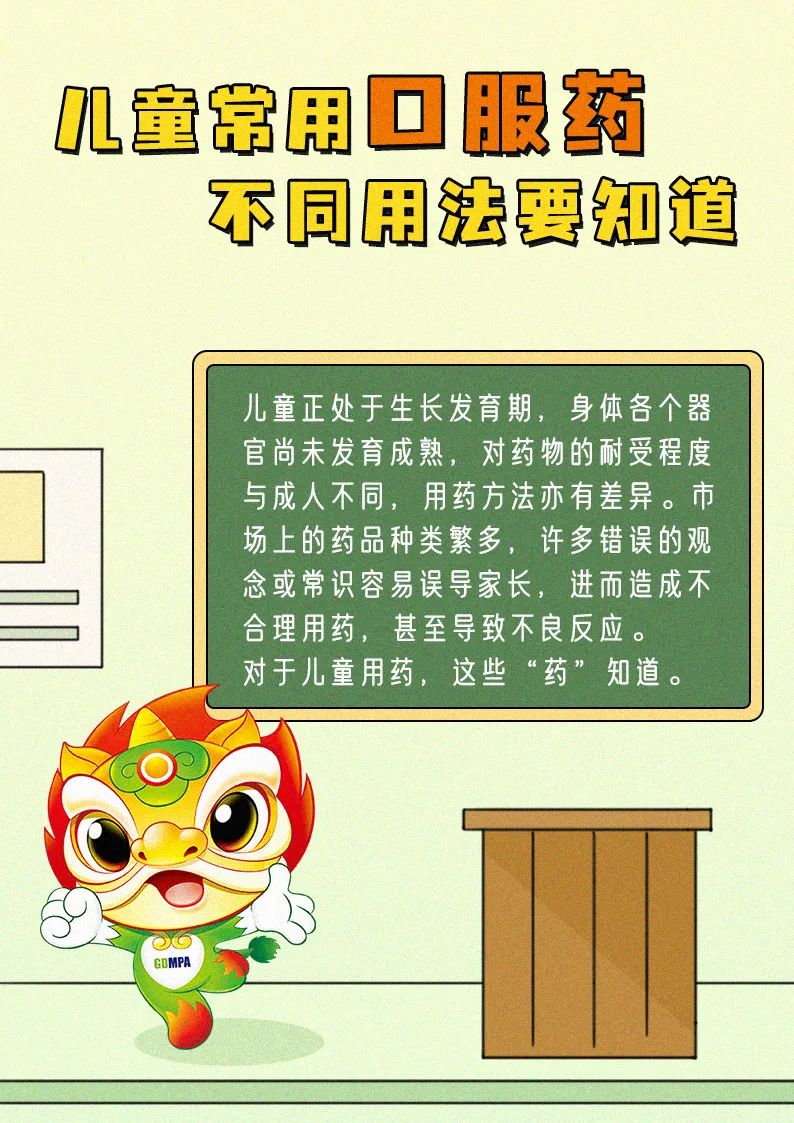 儿童常用口服药 不同用法要知道