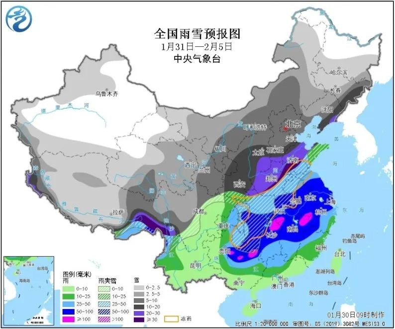 具极端性！2009年来最复杂春运天气或将出现