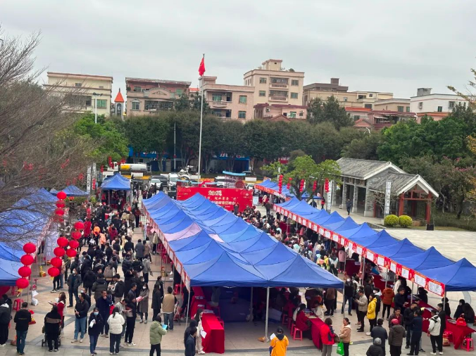 岭南春早 奋进白坭④丨龙年开新局！白坭镇新春大型招聘会火热开场