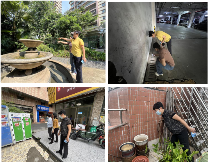 区政协副主席渠铮督导社区村居的登革热防控工作