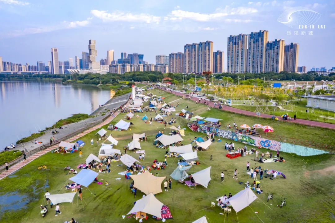 东平河畔这个露营圣地，日落、江景，还有大大大大风筝&rarr;