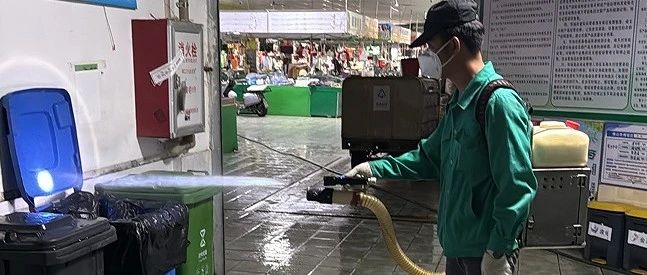 禅城农贸市场齐消杀，共同守护健康幸福家园