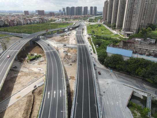 实现直达通行！华阳路立交A匝道通车！