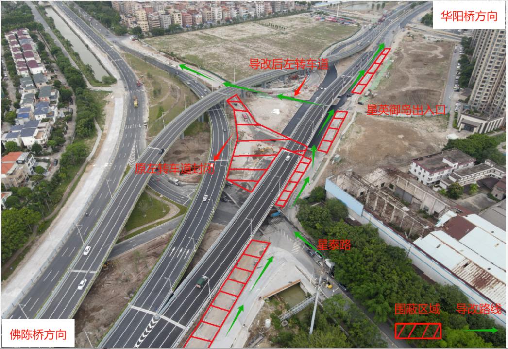 交通导改！途经华阳路注意！