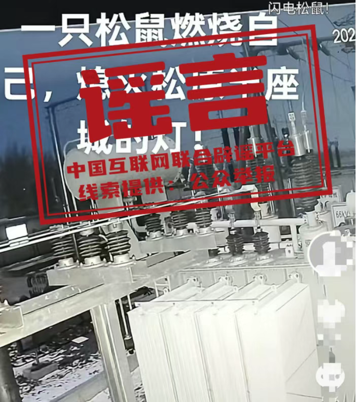 谣言：&nbsp;一只松鼠导致吉林松原&ldquo;半城&rdquo;停电？