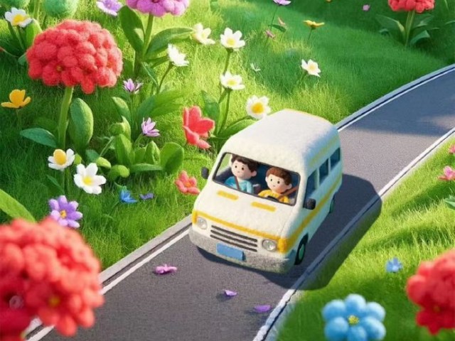 春日出游赏花，风景不着急，安全第一