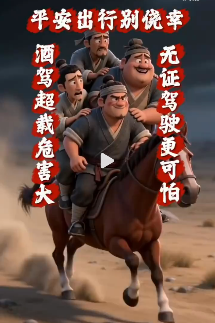 侥幸一秒，危险一生！无证酒驾，害人害己！