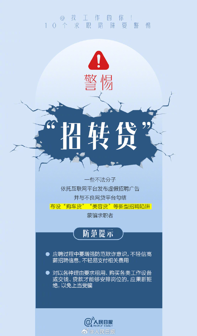 @找工作的你！10个求职陷阱要警惕