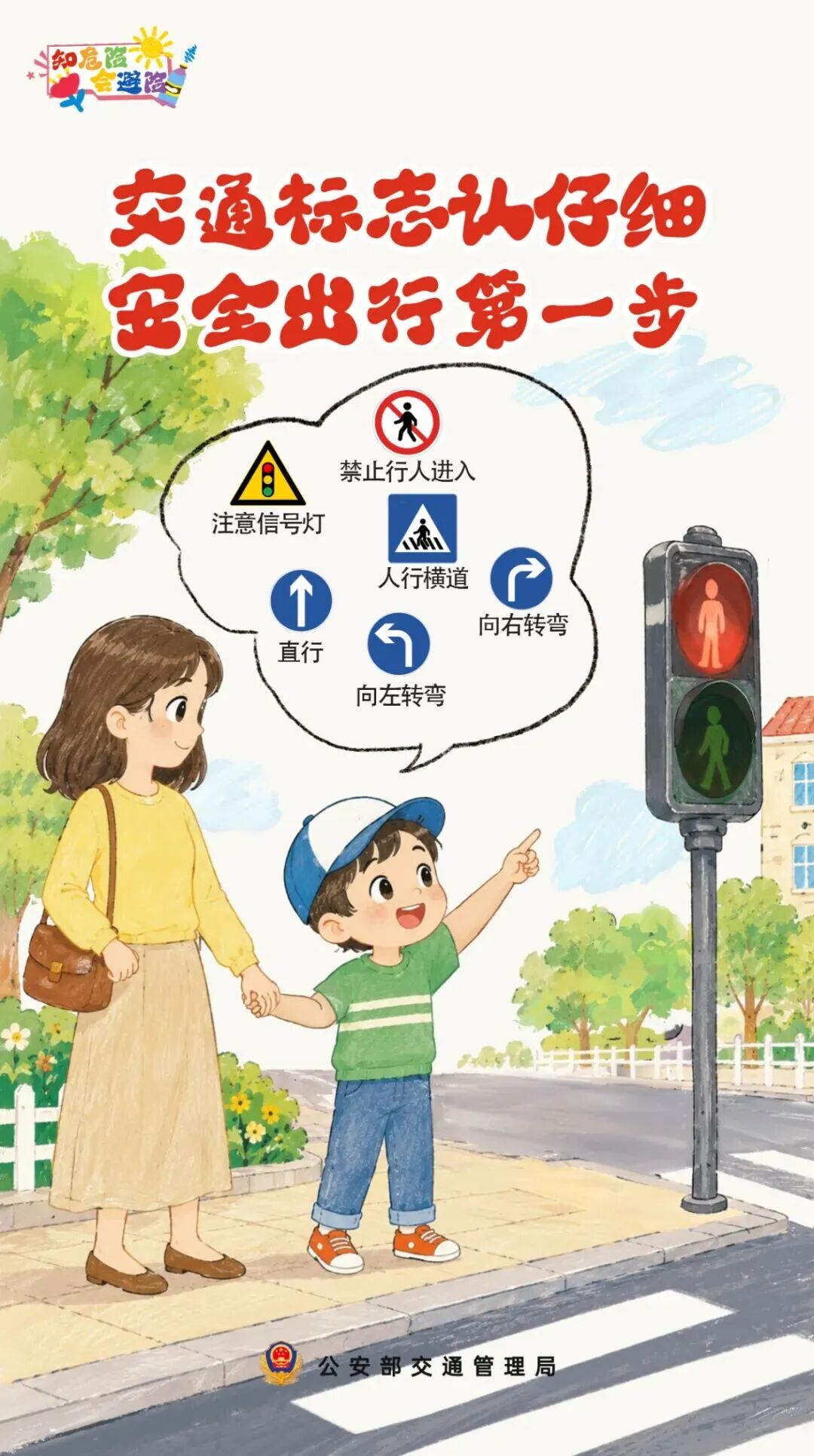 交通标志认仔细，安全出行第一步