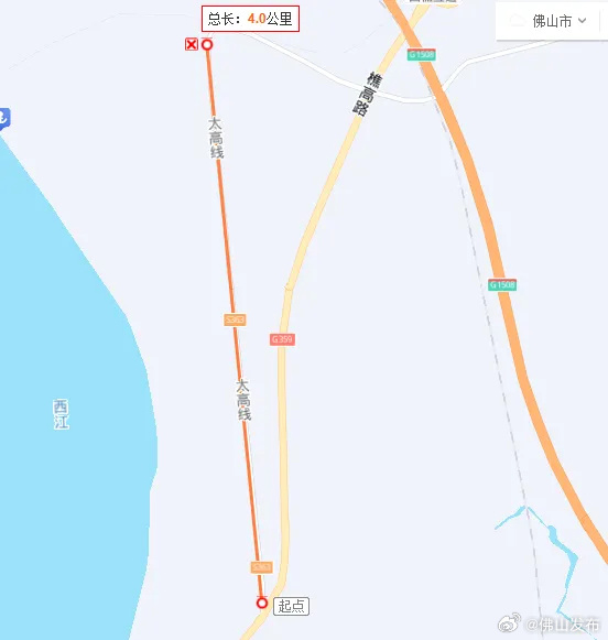 出行注意！南海西樵旧樵高路实施分段施工