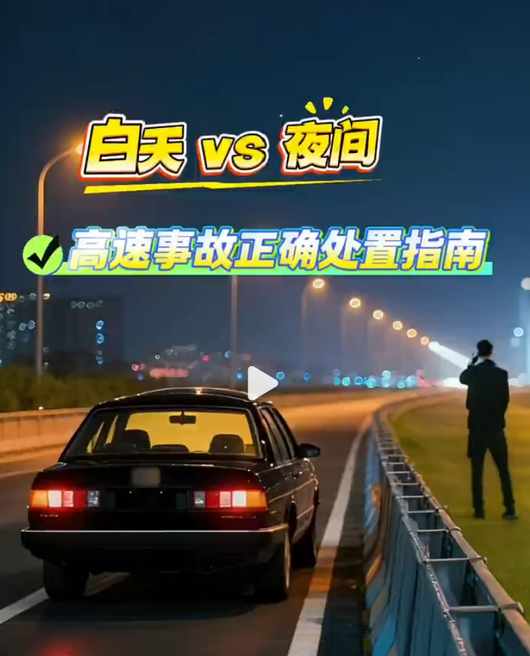 白天vs夜间高速事故正确处置指南