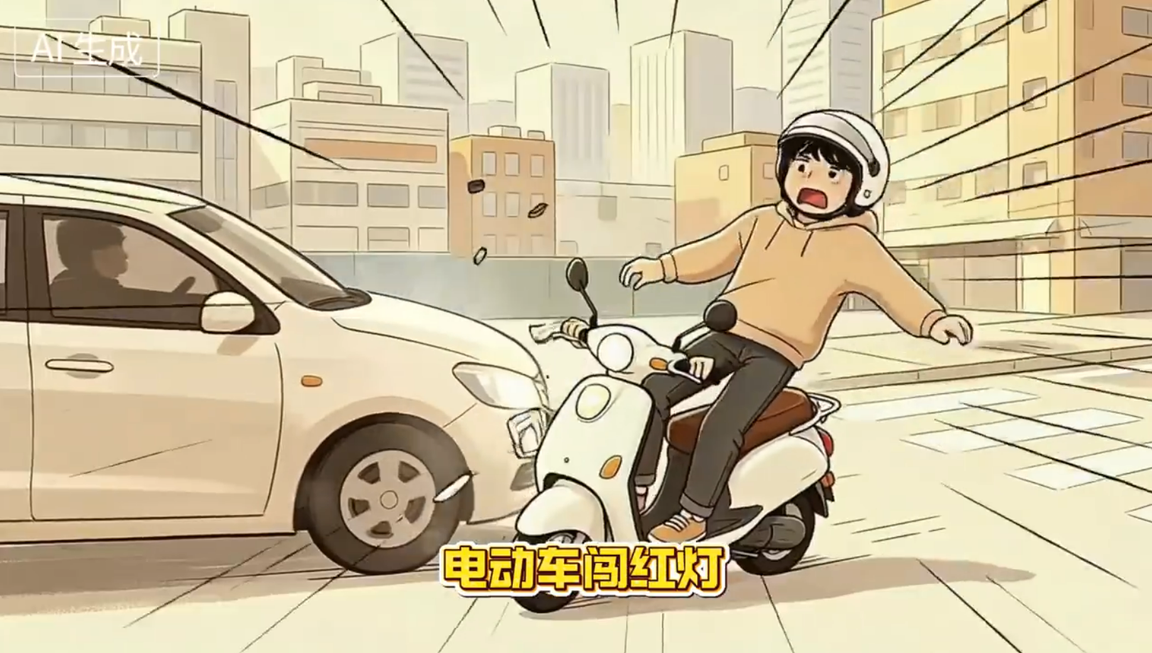 安全骑行有讲究：红灯停下绿灯行 不闯信号避险情