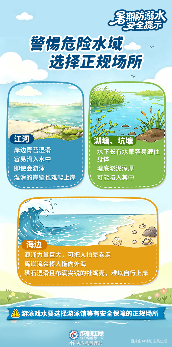 暑期防溺水安全提示