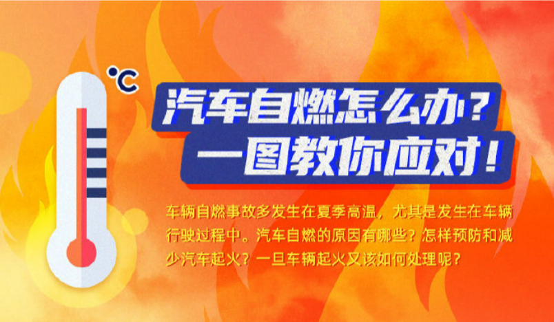 汽车自燃怎么办？一图教你应对！
