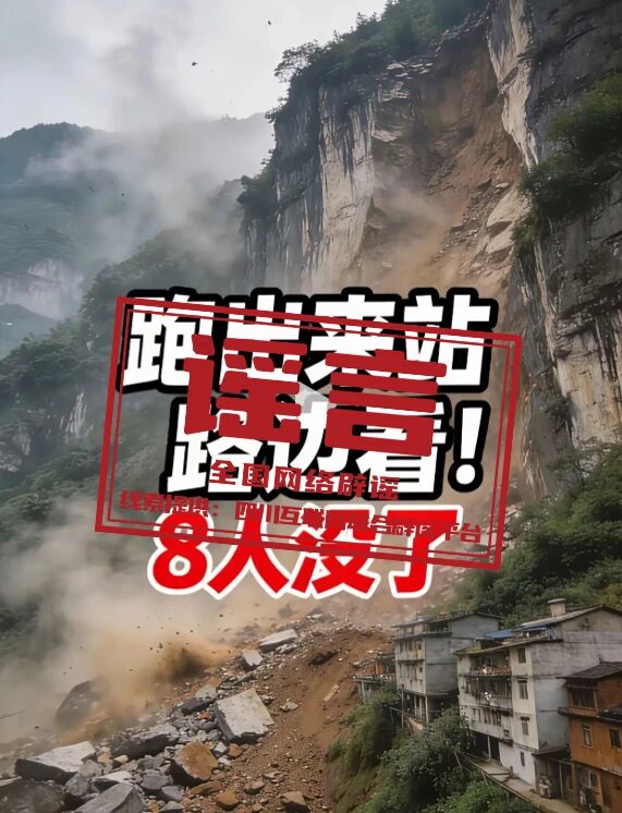 安徽潜山、四川绵阳这些涉灾视频是谣言（2026&middot;07&middot;23）