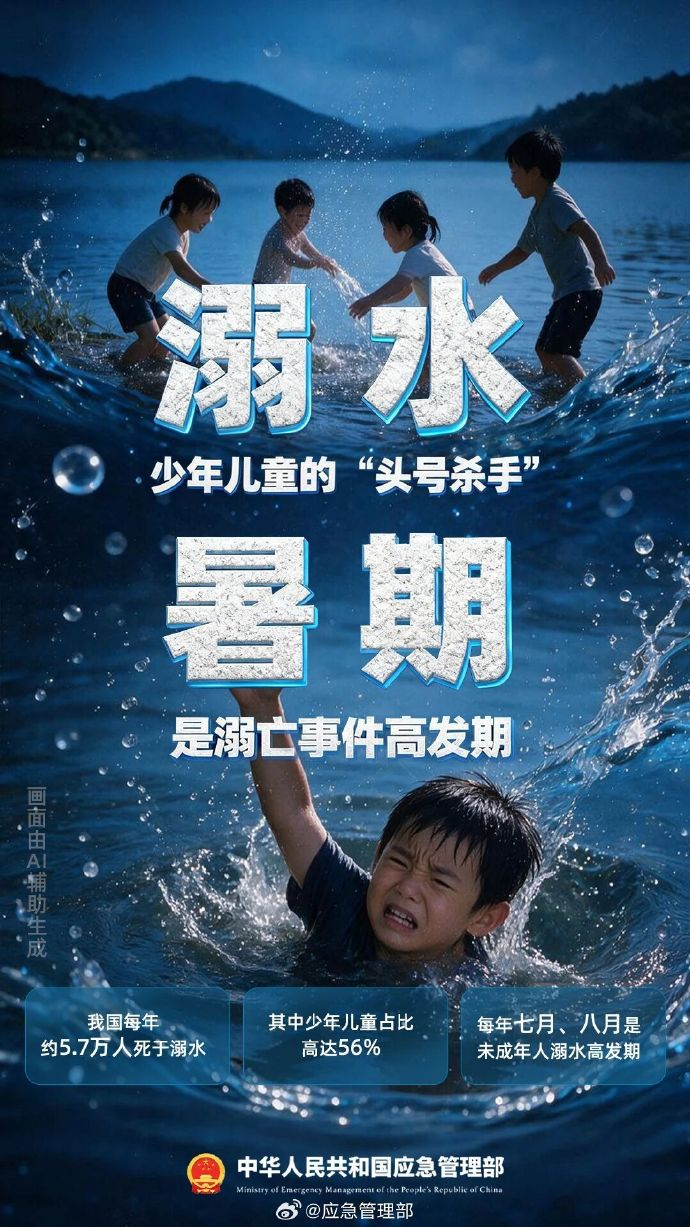 珍爱生命，远离野泳，严防溺水！