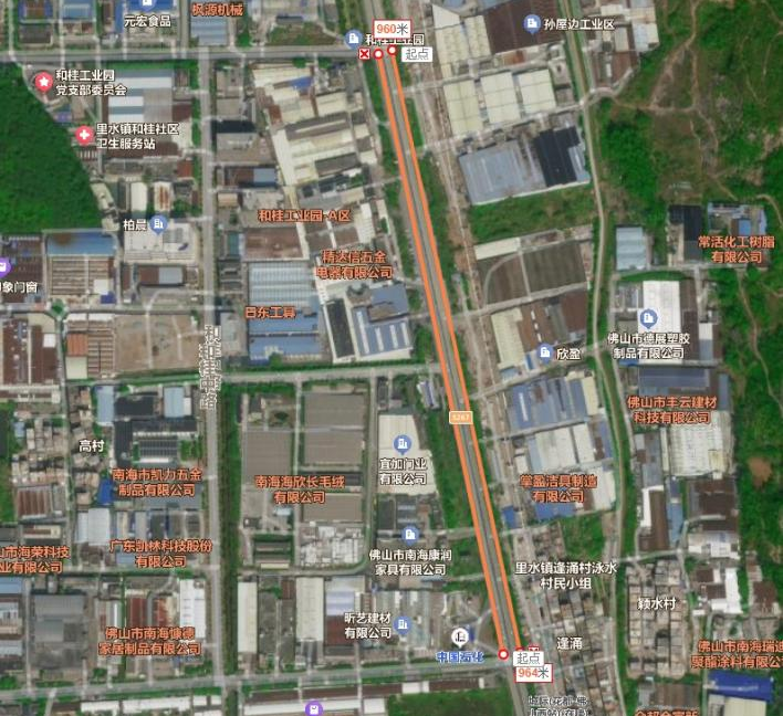 南海里水部分道路近期围蔽施工