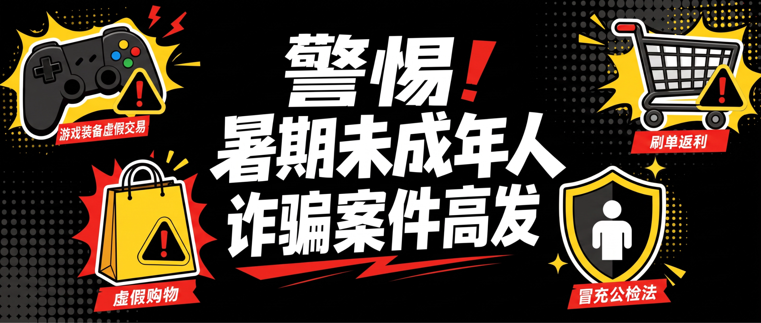 警惕！暑期针对未成年人的诈骗案件高发
