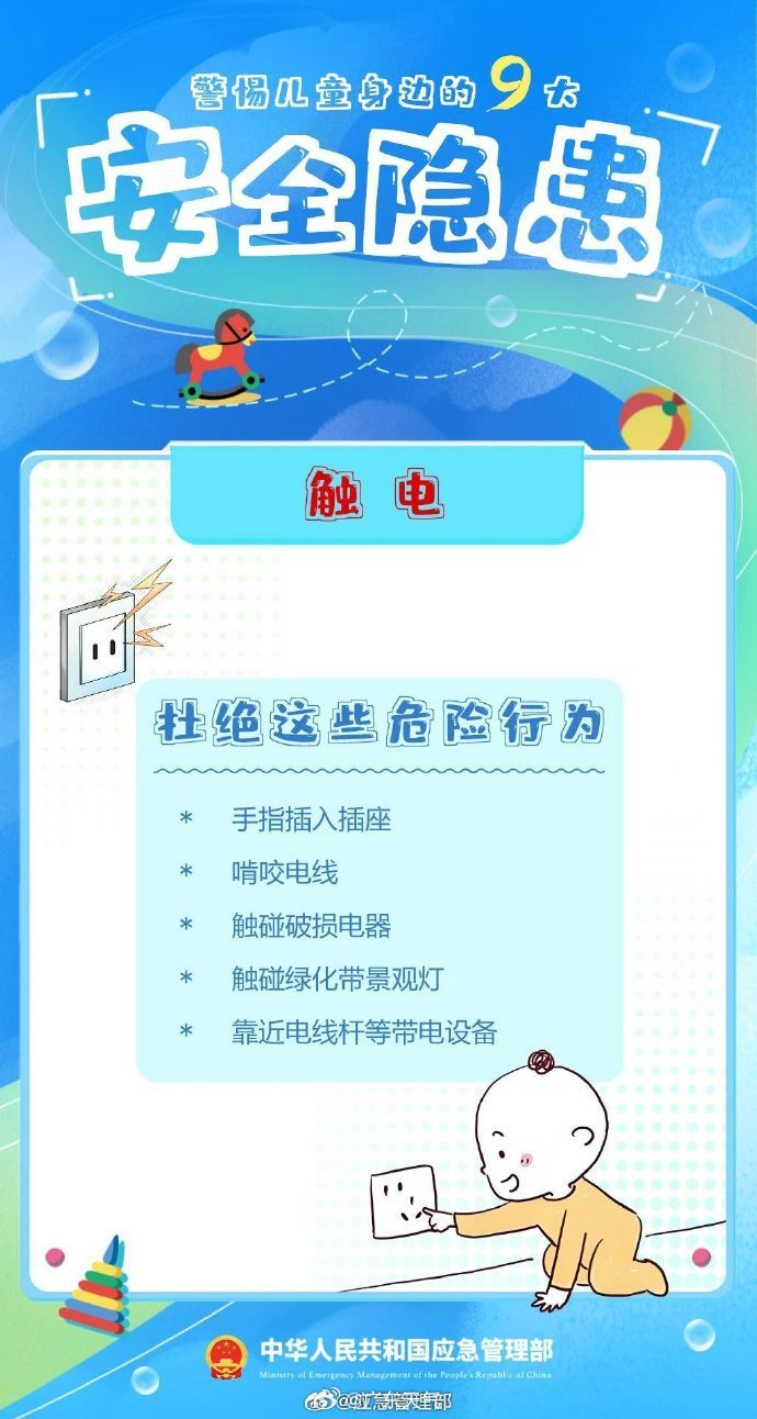 警惕儿童身边9大安全隐患