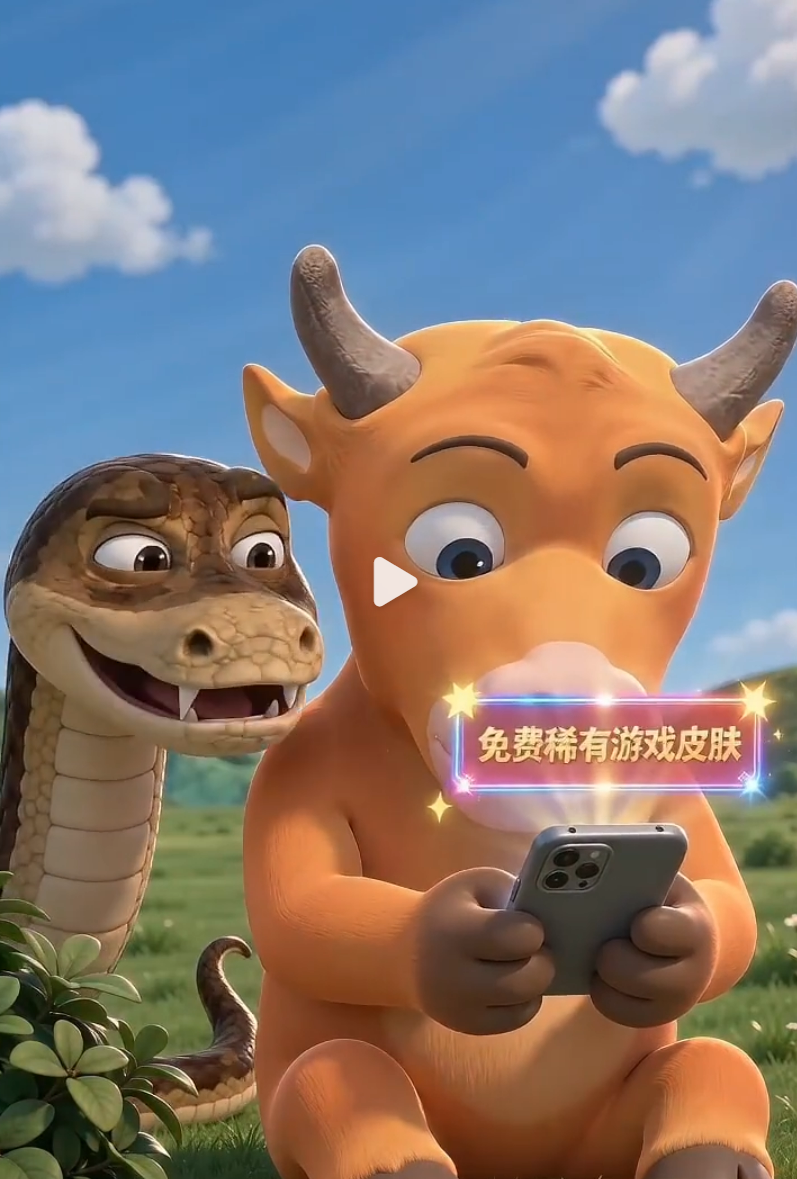 看&ldquo;牛来&rdquo;学反诈，免费皮肤是陷阱！