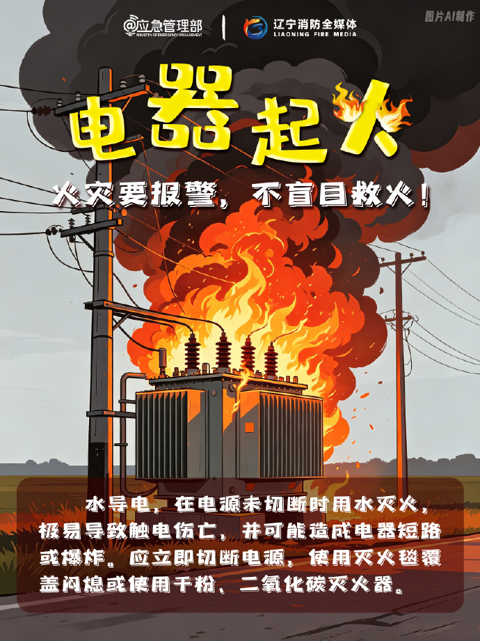 提醒！这些火灾可不能用水灭