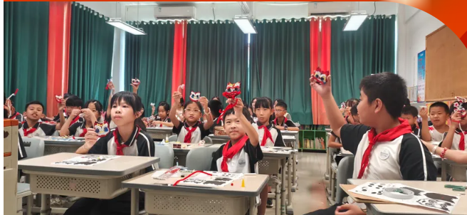 百千万工程 | 十八夏乡实践队：当传统醒狮遇上五彩扭扭棒和不织布
