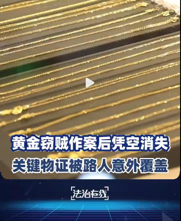 百万黄金被盗，痕迹却被邻居意外覆盖