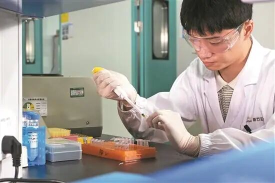 康方生物科研工作人员正在进行实验 李论 摄.jpg