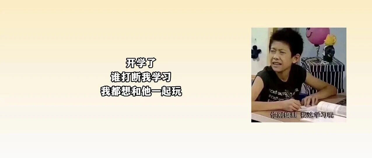 我的开学精神状态belike：我是学什么来着？