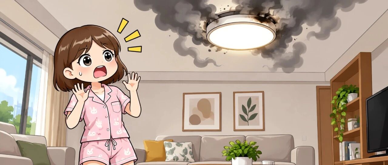 熟睡中被呛醒，竟是天花板在冒烟！这个潜在隐患，很多人家里都有！